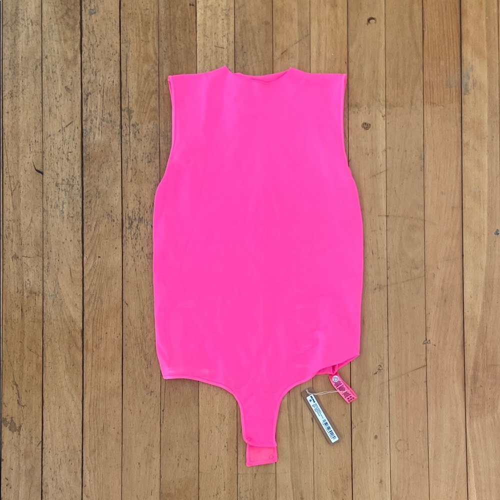 SKIMS Neon Pink Bodysuit
